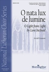 O nata lux de lumine SATB choral sheet music cover